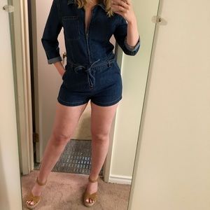 Free people denim romper (Size 6)
